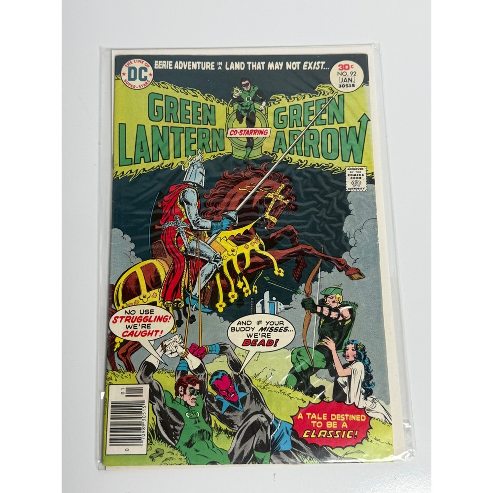 DC Comics Green Lantern Green Arrow No 92 Jan 1977 Bronze Sinestro Mike Grell